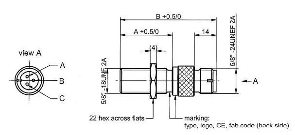 Kjtdq Speed Sensor EV58am25 Vrs Sensor W/Amplifier - Square Wave Signal Output From NPN W/5/8-18 Unf-2A 2.5&quot; Thread