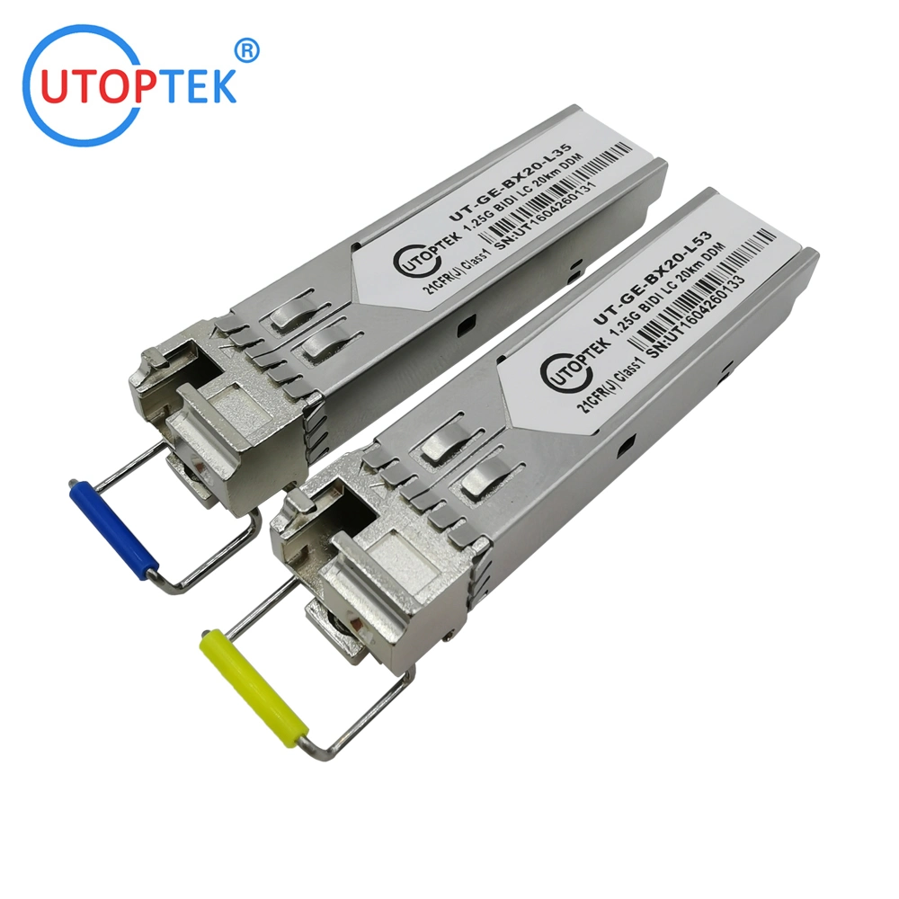 Fiber Optical Equipment 1.25g Bidirectional LC/Sc 20km 1310/1550nm SFP Module Transceiver