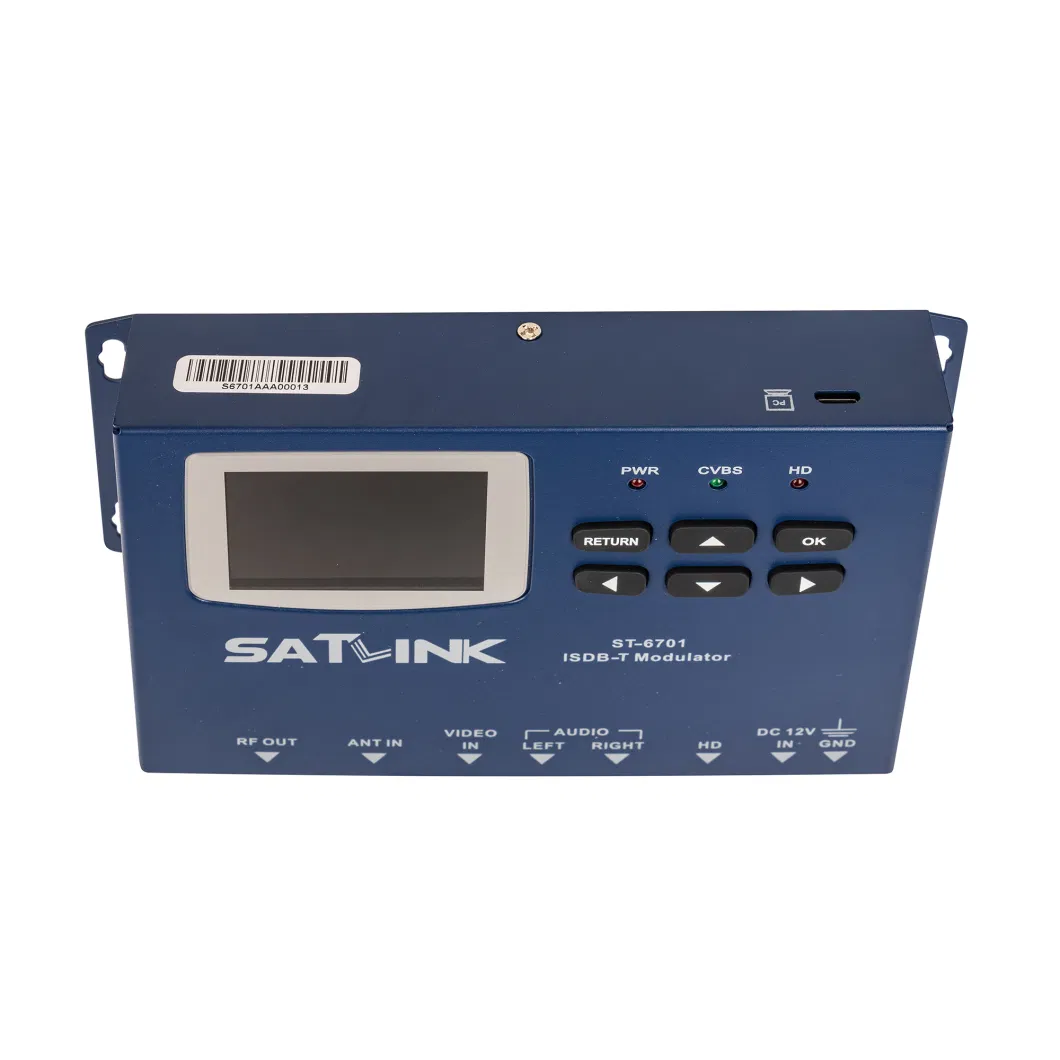 ISDB-T CATV Modulator Support 2.4inch LCD