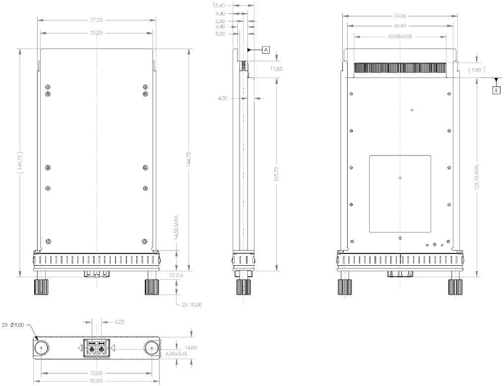 Optical Fiber RoHS Compliant 100GB/S Er10 40km Optical Transceiver Cfp