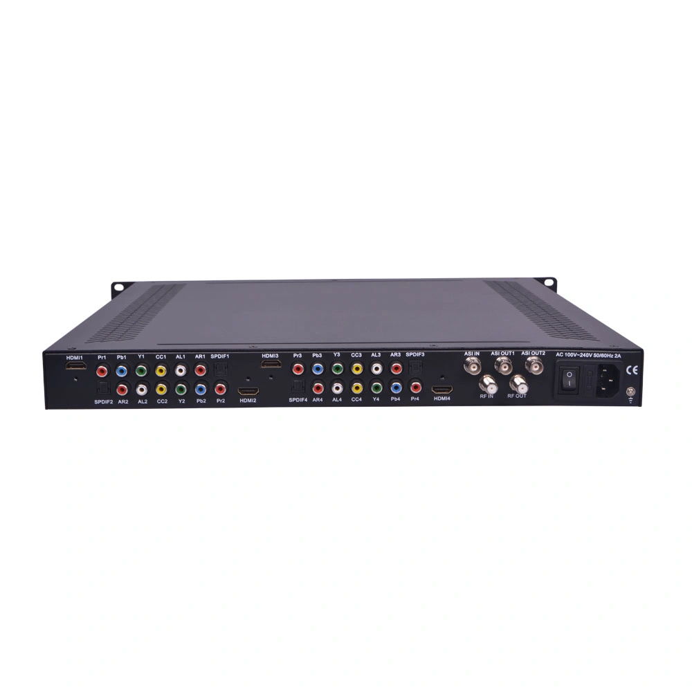 8 Channels DVB-C Encoder Modulator HD Qpsk Modulator