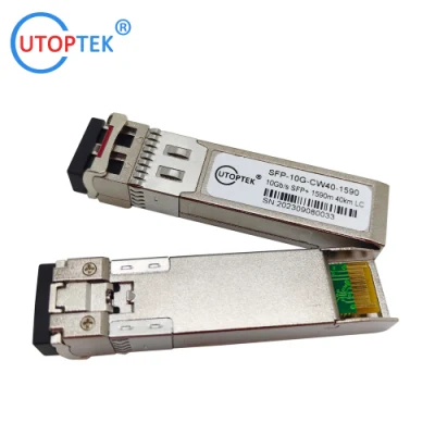 10-гигабитные SFP+ CWDM 80 км 1470~1610 нм CWDM SFP 80 км 10 г оптоволокно Приемопередатчик модуля