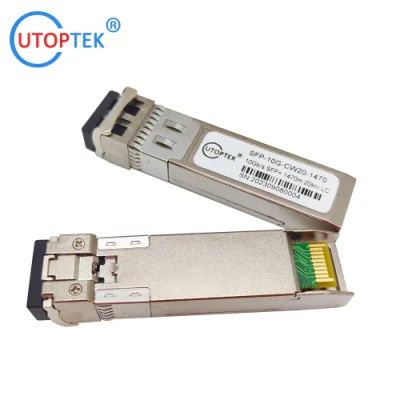 10-гигабитные SFP+ CWDM 80 км 1470~1610 нм CWDM SFP 80 км 10 г оптоволокно Приемопередатчик модуля