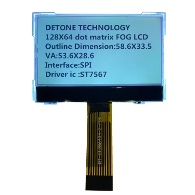 FSTN LCD FSTN 128*32 модуль графического ЖК-дисплея со светодиодной подсветкой