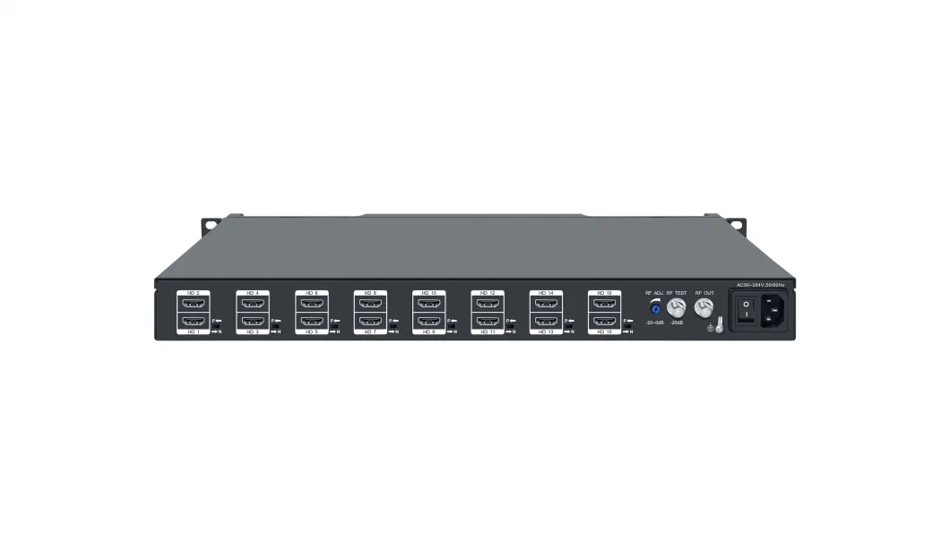 CATV Headend Analog Transmodulator 16 HDMI to RF Analog Modulator