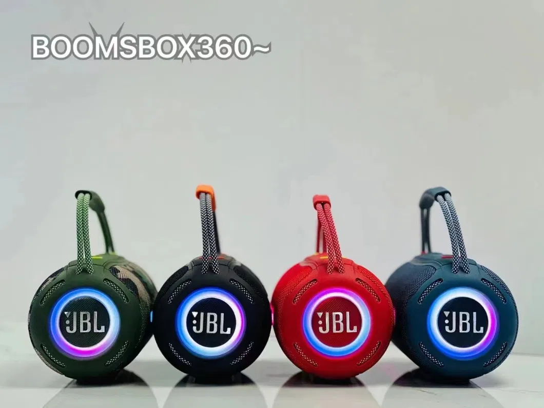 2023 New Arrival Boombos 360 Bluetooth Stereo RGB Running Horse Light Portable Portable Speaker Heavy Subwoofer