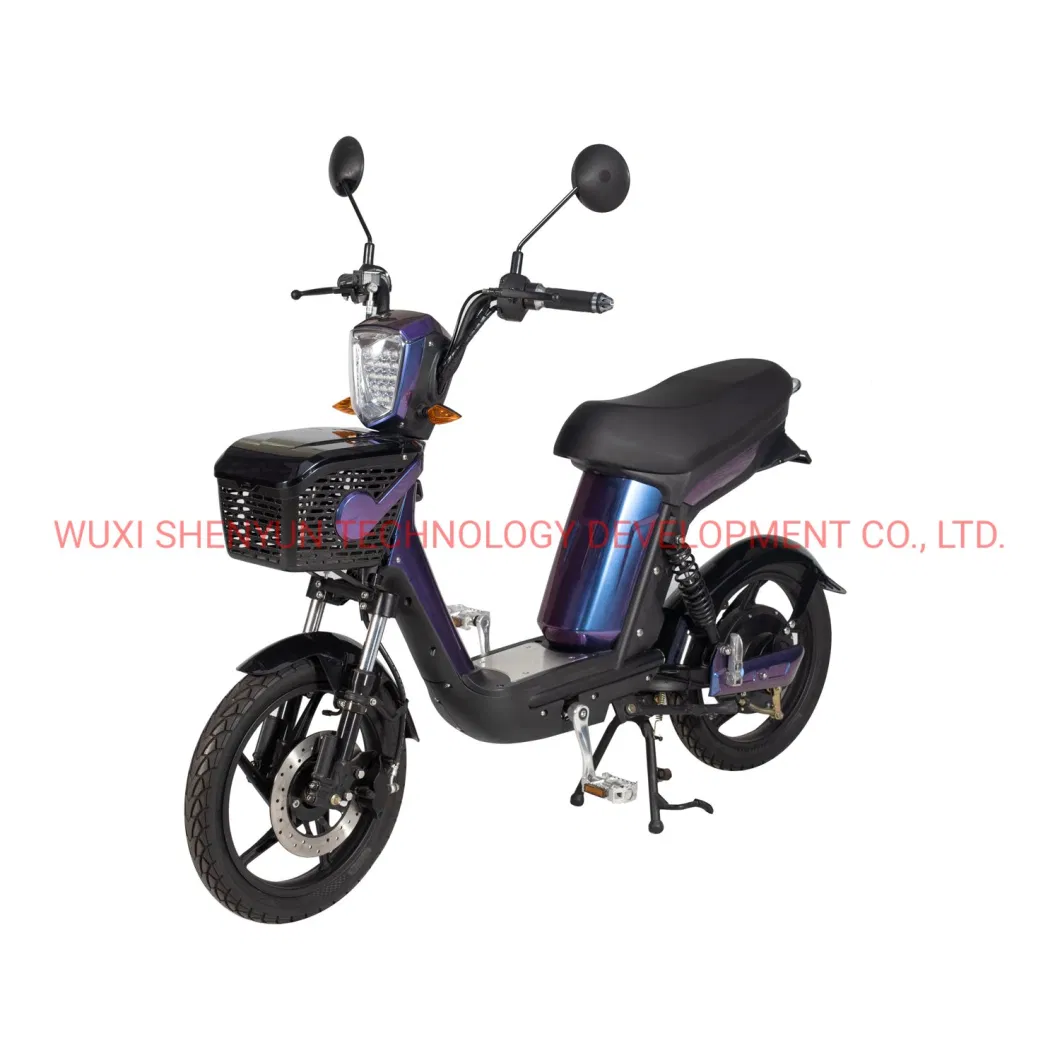 Shenyun Electric Bike Street Pedal Moped, Electric Scooter with Seat for Adults 500W 35km/H