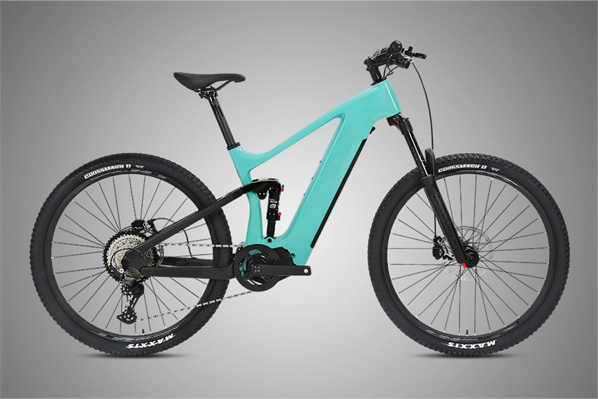 Galaxy Hidden Battery Bafang 500W Carbon 29er Mountain Full Suspension Electric Bicycle Dropship
