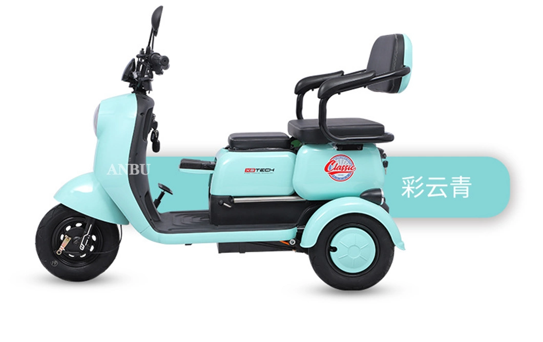 2023 Updated Style 800W Three Wheels Electric Elderly Mobility Scooter Big Power Electric Tricycle on Sale