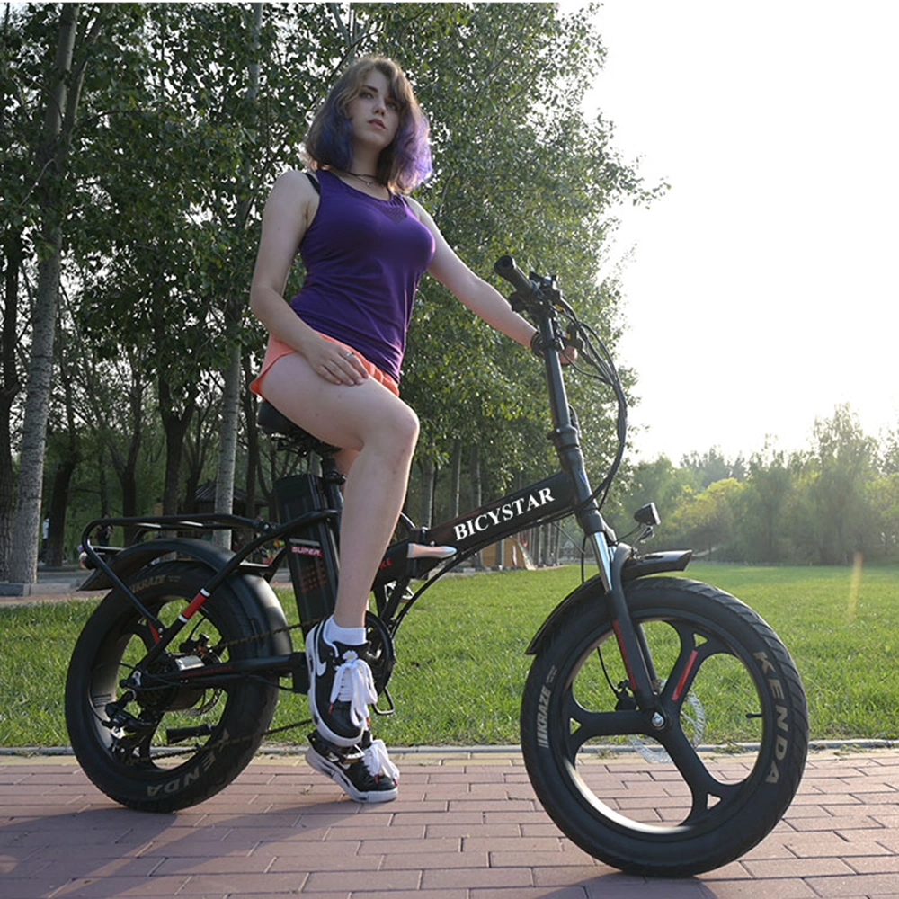 26 Inch Folding 1000W Electric Bicycle 36V 500W 20 Inch Fat Tire Folding Electric Bike 48V Fat Tyre Electric Bike