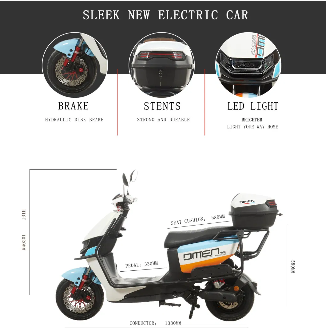 1000W Powerful Adult Electric Scooter City Bike Mobility Motorcycle Safety Quality Guarantee