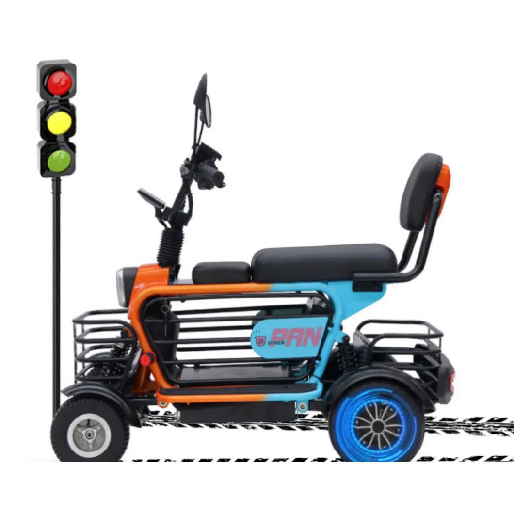 400W*2 Four-Wheel Battery Mobility Scooter for The Elderly Elderly Power Leisure Electric Bicycle