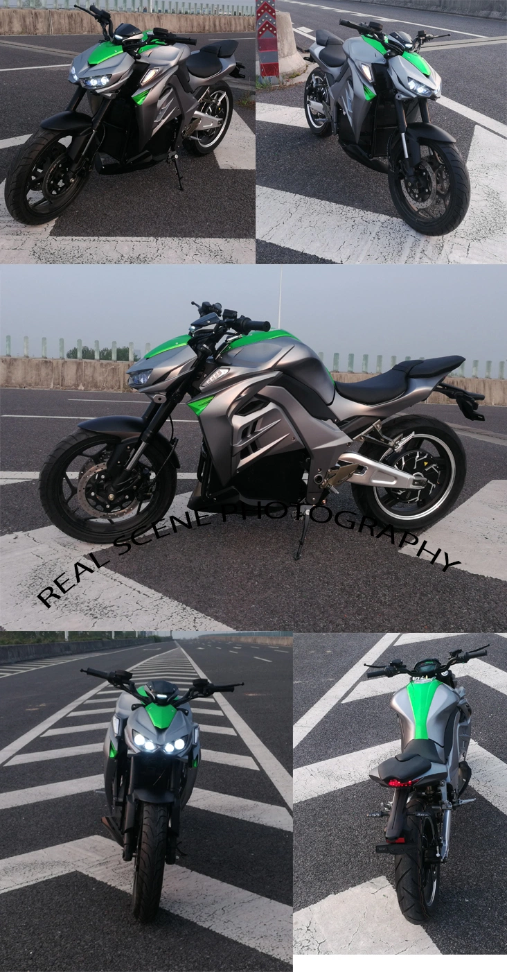 2021 High Speed Long Range Fat Tire Kawasakis Z1000 ABS Sportbike Electric Racing Motorcycle for Sale