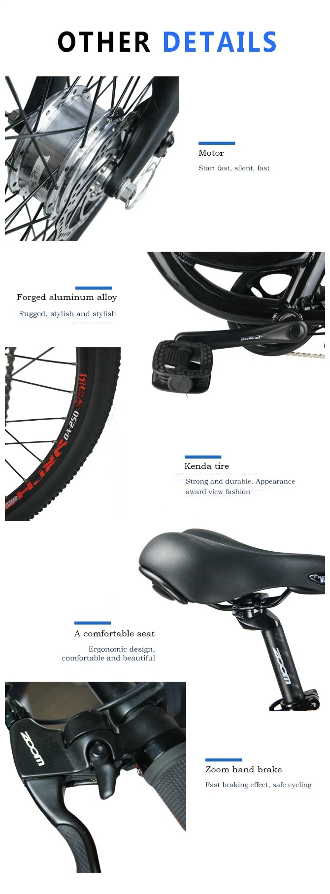 25km/H 36V Pedal Electric Bikes with Rear Rack Battery