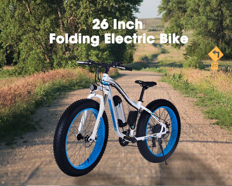 26inch 350W Adults Scooter Integrated Wheel Boost Bike Fat Tire Electric Bike