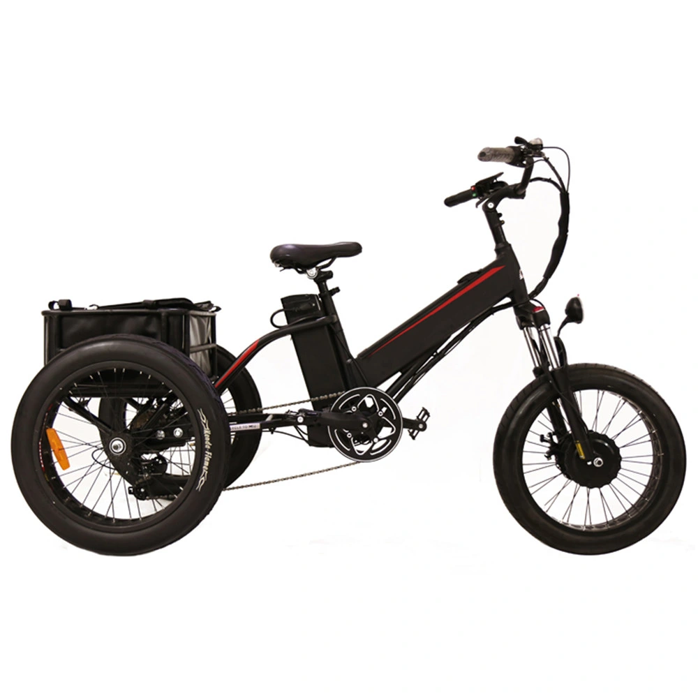 Certificate and Fat Tire 1200W Electric Cargo Tricycle