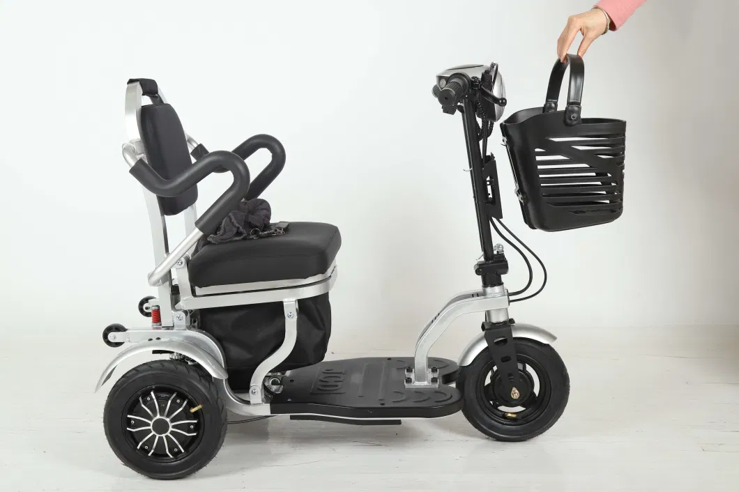 Electric 4 Wheel Vespa Handicap Bikes Light Weight Foldable Mobility Scooter in China