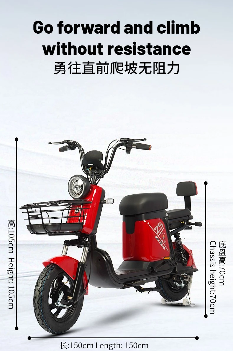 55km Max Range Electric Bike Electric Scooter Electric Moped