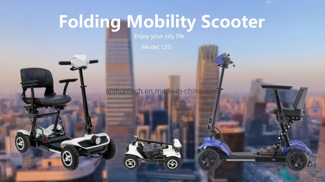 Light Folding Scooter Per Disabili Handicap Electric Mobility Scooter