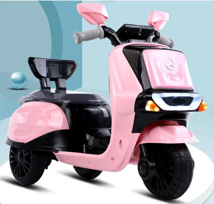 Children Electric Motorcycle Tricycle Baby Bluetooth Remote Control Light Toy Car