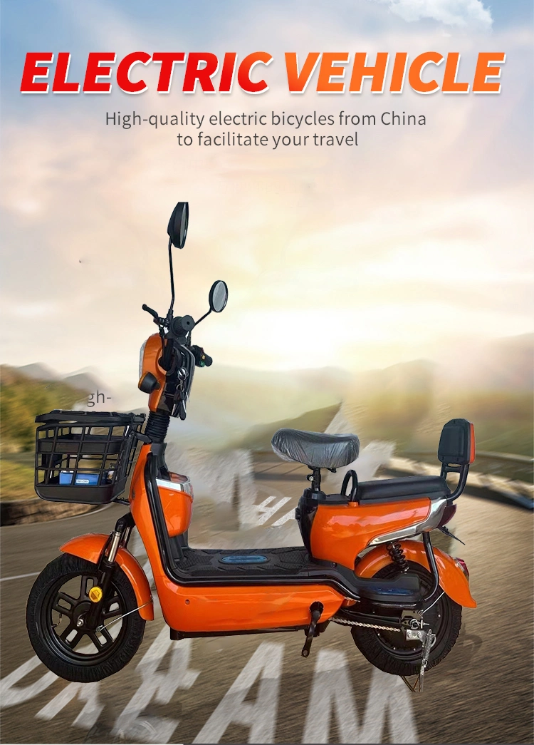 Tjhm-016t Wholesale Sale 2023 New Battery Car 48V Scooter Charging Moped Adult Men and Women Walking Electric Bicycles