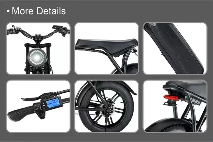 off Road Fat Tire Folding Fast Electric Dirt Bike Mountain City Road Bicycle E Bike Cycle