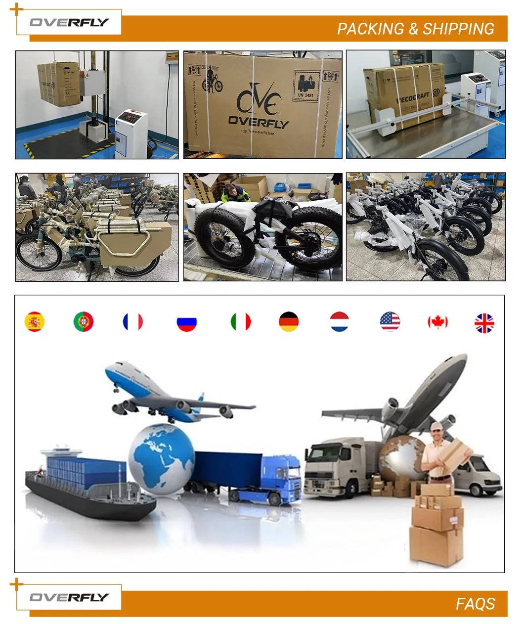 Wagon 36V 250W/48V 500W MID-Motor Electric Cargo Bike
