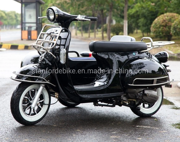 2023 New Style 3 Vespa Wheels Electric Bicycle Adult Shopping Tricycle with High Quality