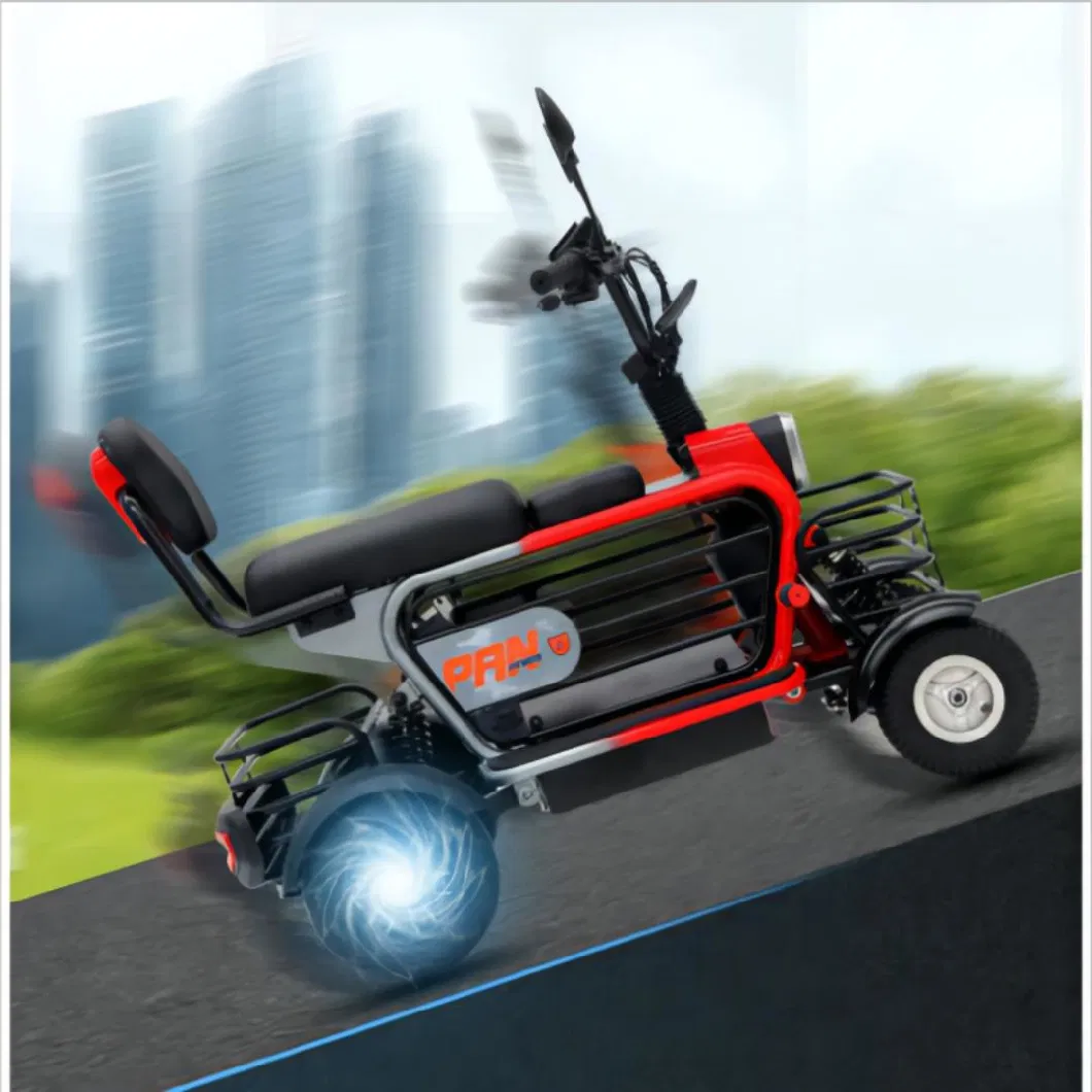 400W*2 Four-Wheel Battery Mobility Scooter for The Elderly Elderly Power Leisure Electric Bicycle