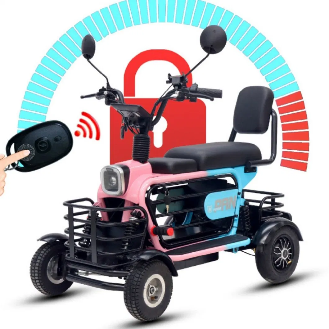 400W*2 Four-Wheel Battery Mobility Scooter for The Elderly Elderly Power Leisure Electric Bicycle