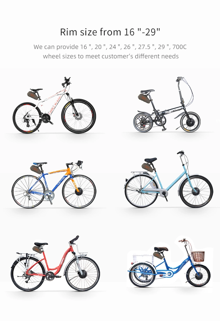 Large Supply Long Distance Conversion Kit Electric Bicycle 250W 350W Kit for 27.5 Inch Wheel Bicycle for Front Wheel