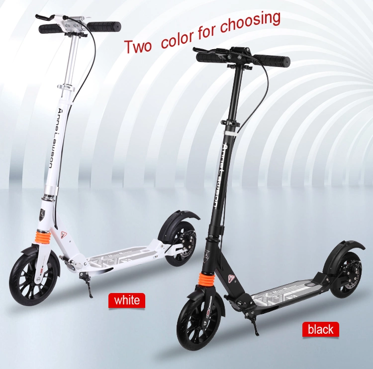 Big 200mm Wheels Mobility Folding Kick Scooter Without Electric Scooter
