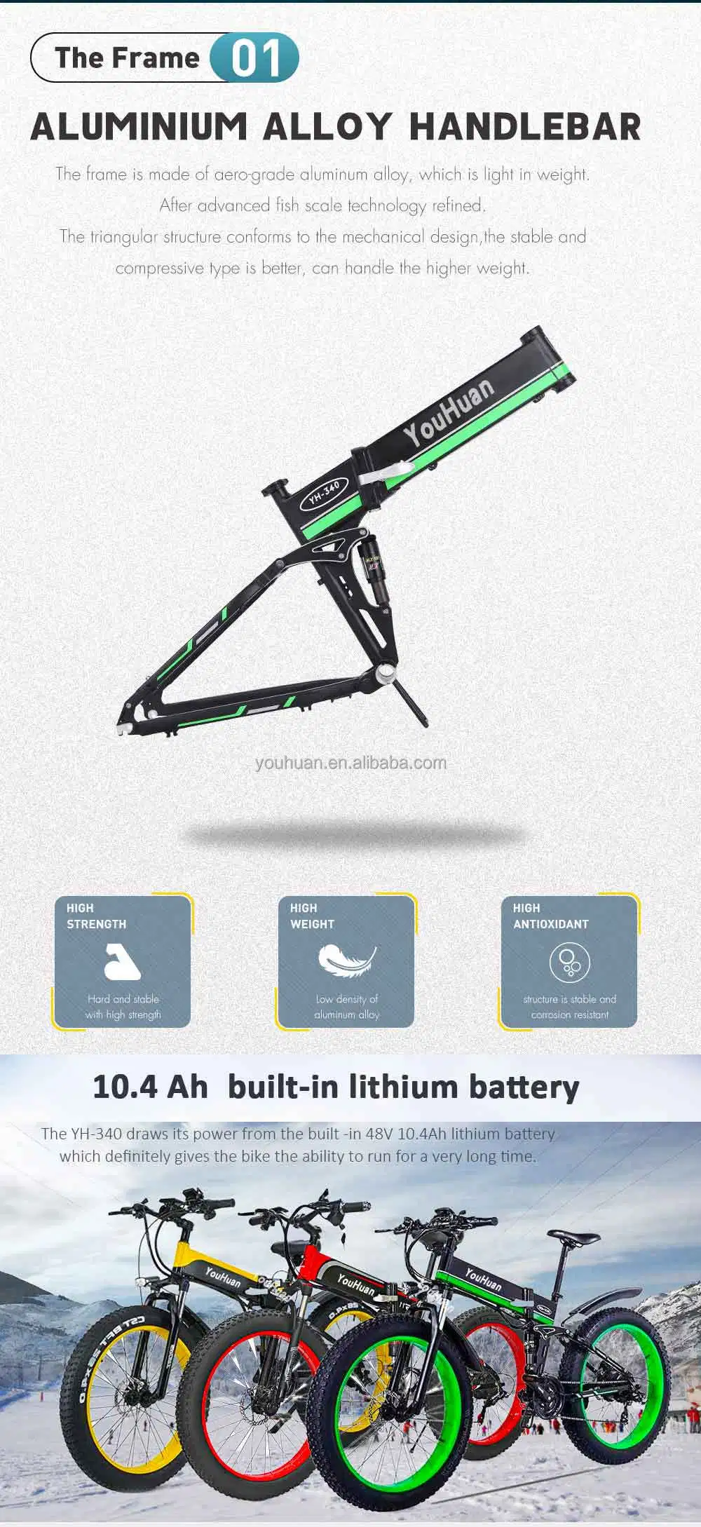 2023 New 26inch Foldable Mountain Ebike 750W 48V Lithium Battery Electric Bicycle