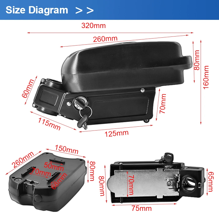 36V 15ah 18650 Motor Kit Parts Folding Small Electric Bike Scooter Conversion Lithium Ion Battery