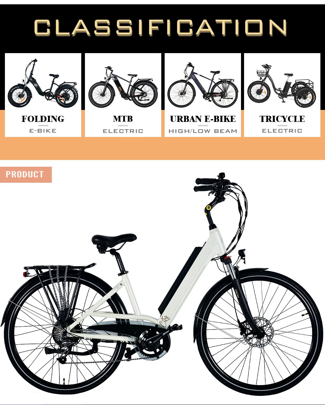 2023 Factory Price Ebike with Removable 36V Lithium Battery Electric Bike