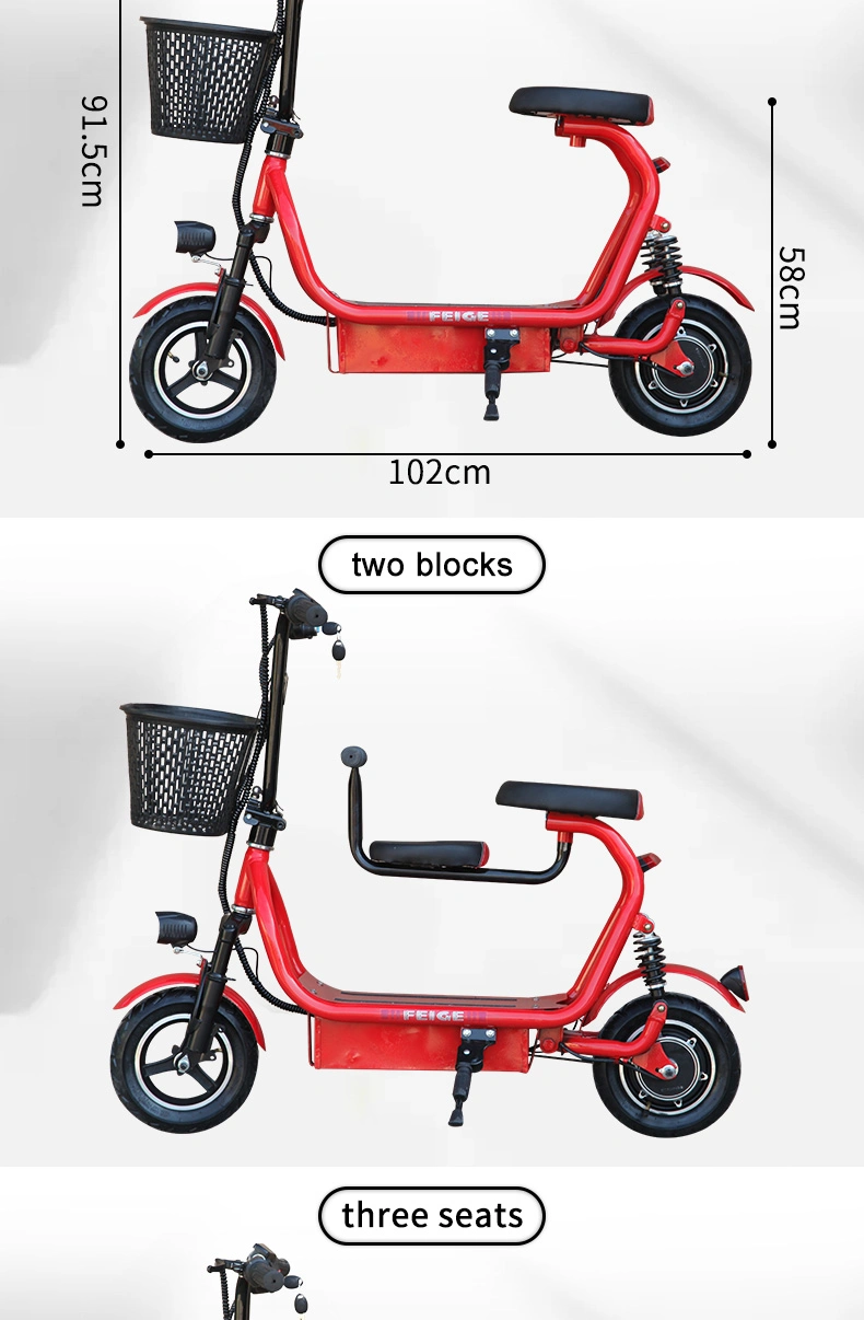 for Kid and Mom Folding Electric Scooter Electric Bicycle Bike