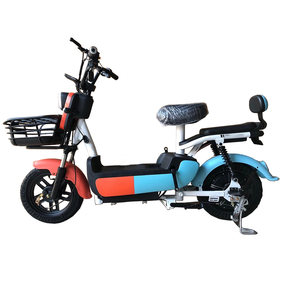 250W 48V 12ah City Pedal Electric Scooter 14 Inch Vacuum Tire Adult Electric Bike