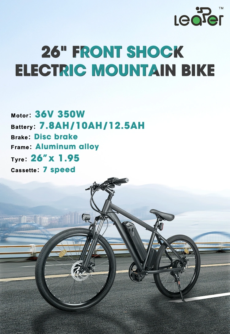 36V 7.8ah/10ah/12.5ah Bicycle Electric Mountain Bike 26&quot; *1.95 Electric Cycle Battery Ebike