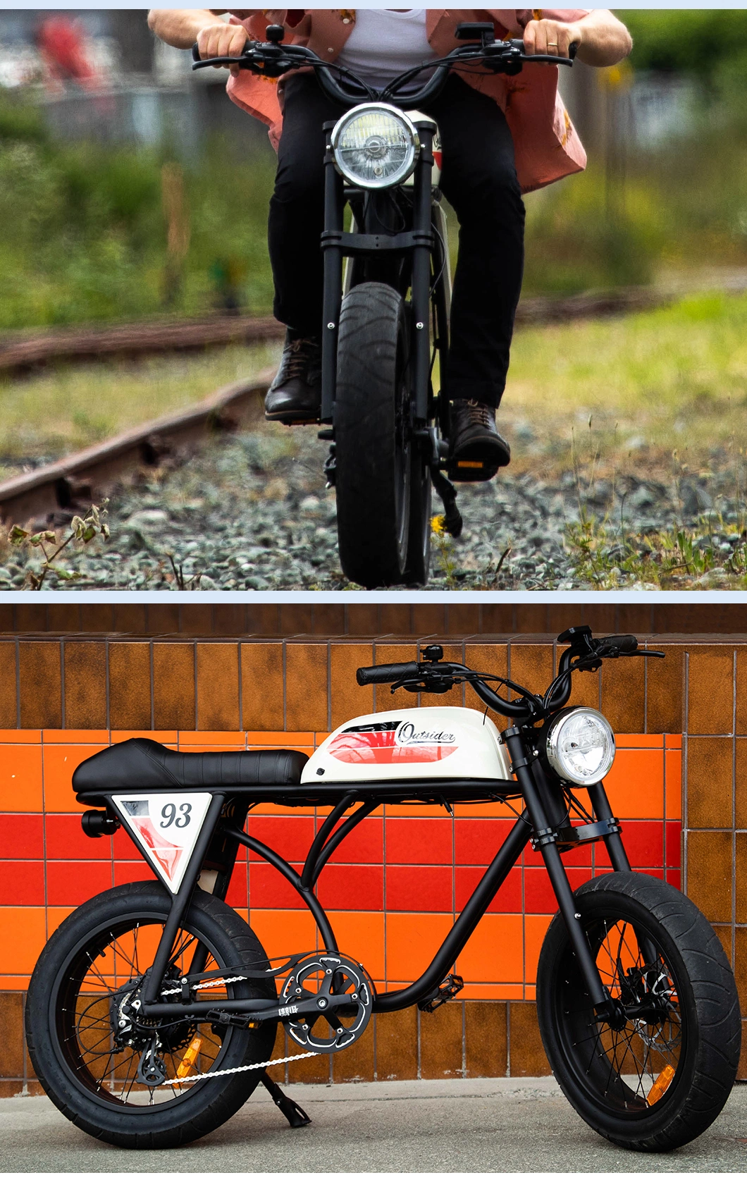 Electric Bike with Aluminium Frame 4.0-20&quot; Fat Tire Electric Motorcycle Scooter 350W Citycoco City Bike