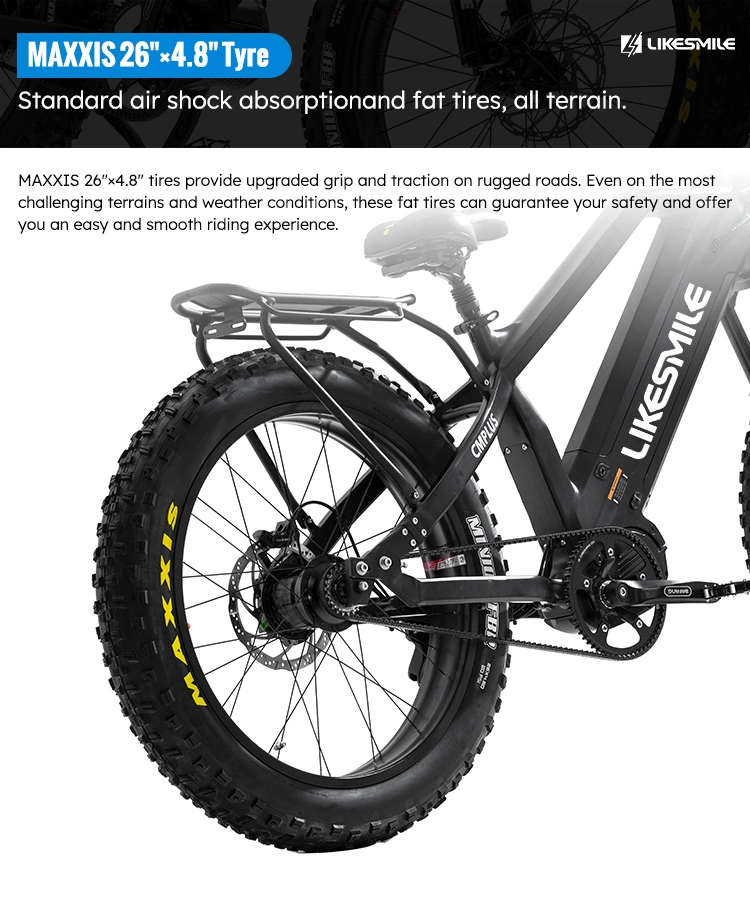 High Speed Electric Dirt Bike Electric Bicycle Electric Bike 48V 1000W Promax Suspension Seat Post