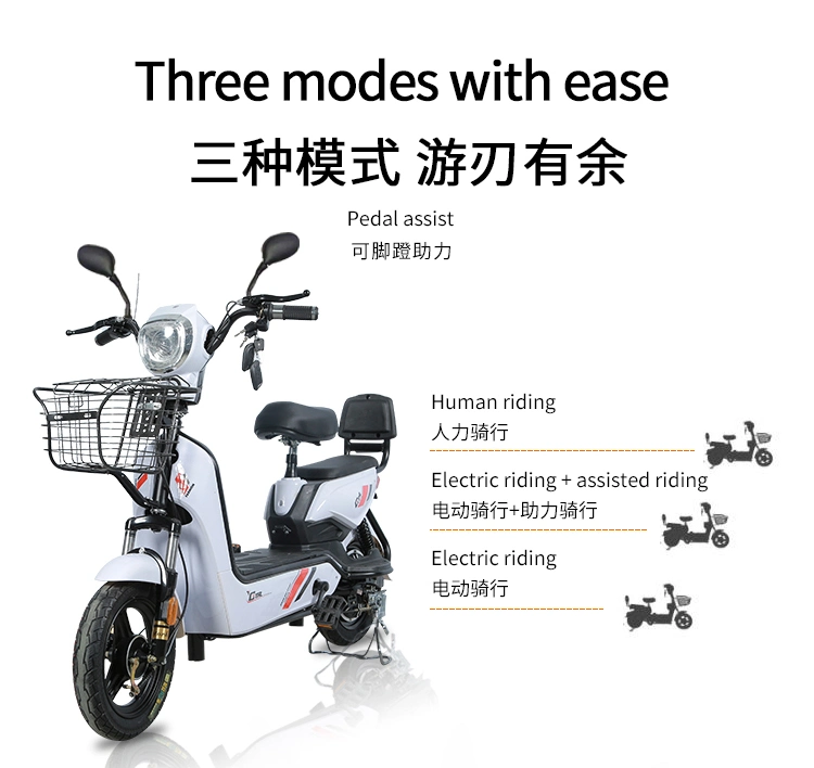 Low Price Electric Moped Ebike Electric Scooters with Pedals