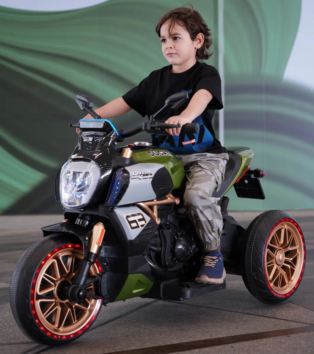 Kids Electric Motorcycle Large Boys Girls Baby Christmas Rechargeable Three-Wheeled Motorcycle Electric for Kids