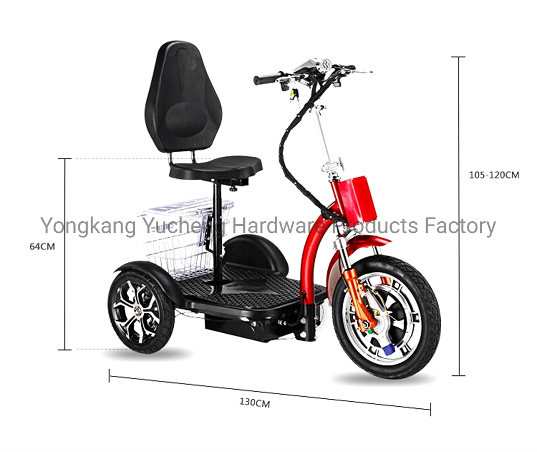 Us 500W Motor Scooter Bike Top Powerful High Quality 3 Wheel Tricycle Electric Scooters for Elderly for Adult