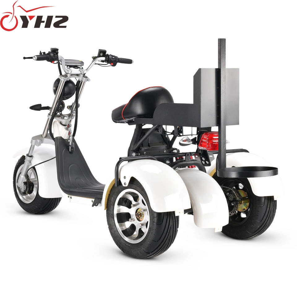 Adult 3-Wheel Electric Golf Bike 1500W 2000W Mobility Scooter with Bag Holder