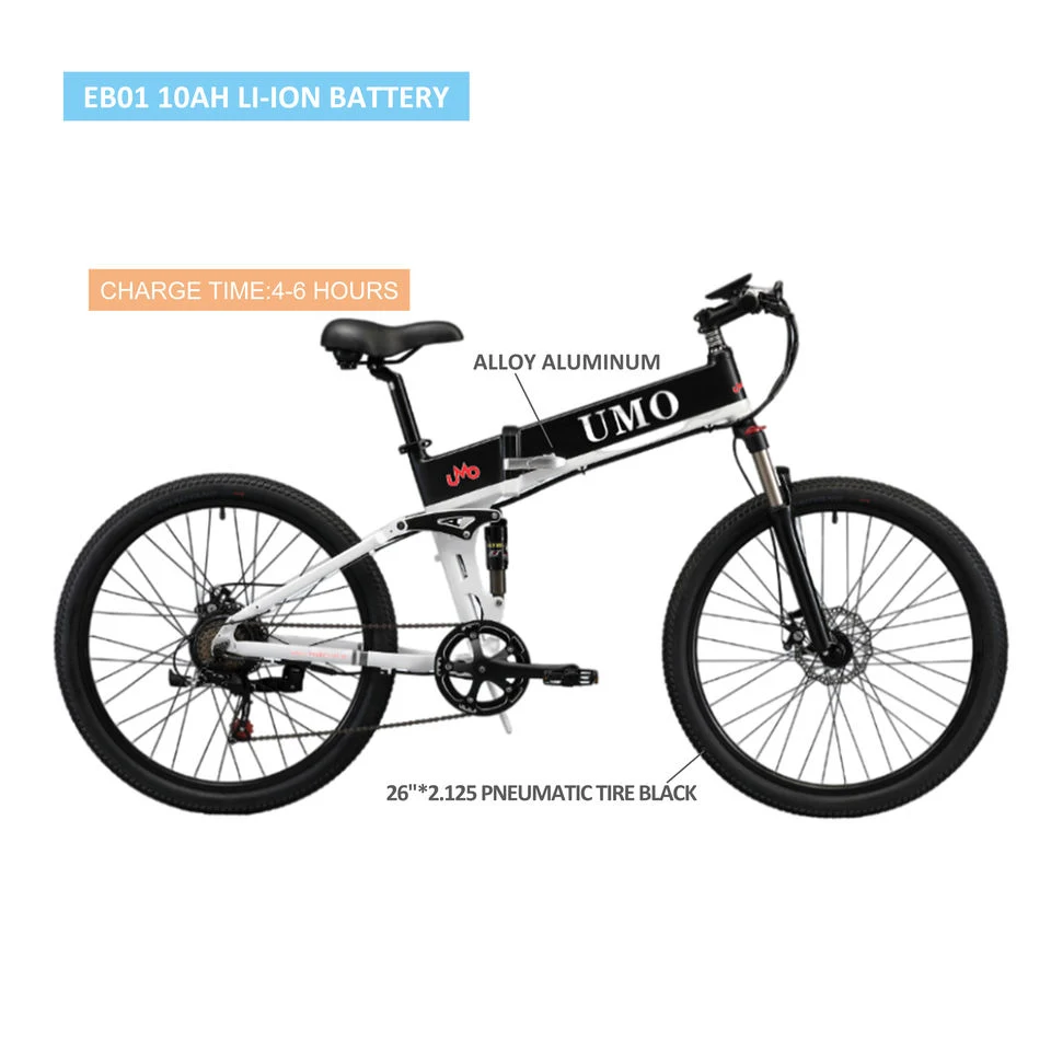Hot Sale 26&prime;&prime; Ebike Foldable Electric Bicycle 350W 7 Speed Mountain Electric Bike