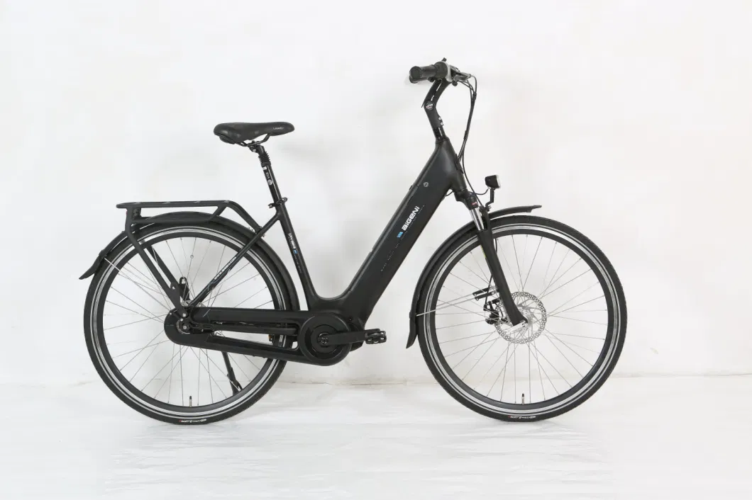 28 Inch Black Electric Bicycle 250W City Bicycle