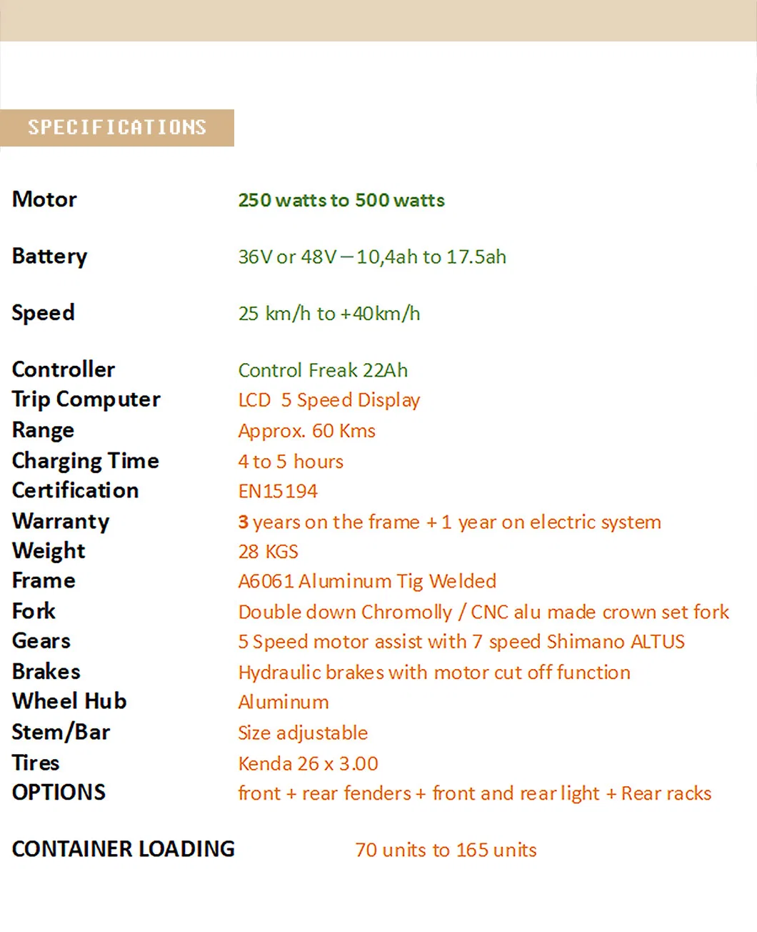 2 Wheel 48V 17.5ah Hidden Lithium Battery Ebike/Electric Scooter/Electric Motorbike/Electric Moped with Pedals