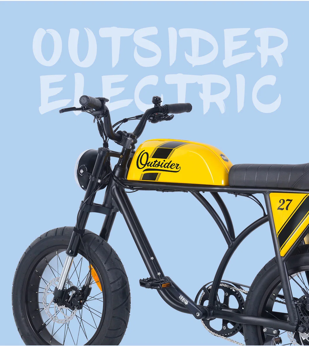 Classic Design 2 Wheel Ebike with EEC Electric Motorcycle with Pedals E Scooter