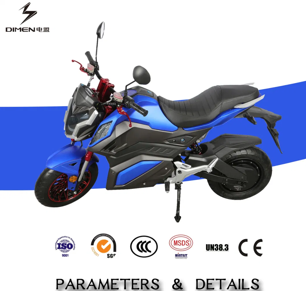 Two Wheels Electric Racing Bike Top Speed 75km/H Electric Scooter 3000W
