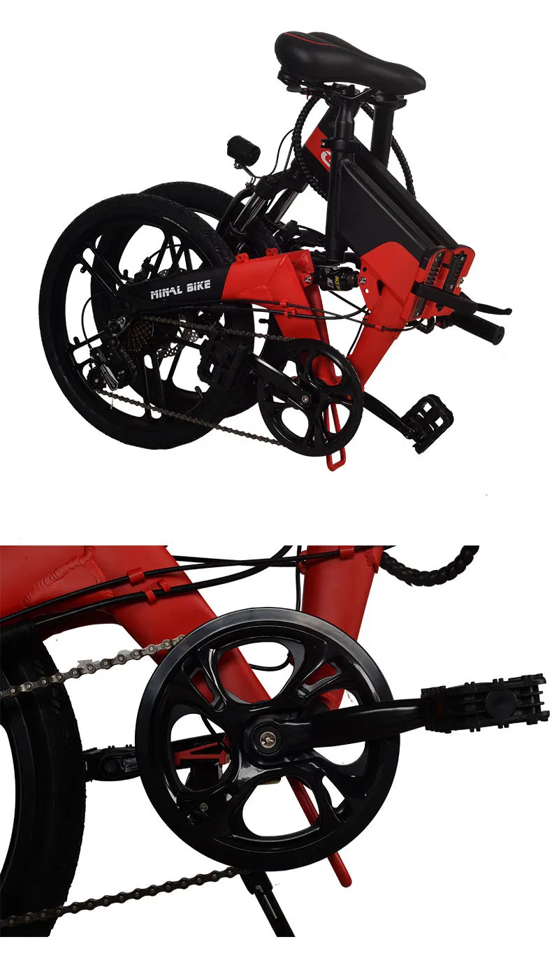 14inch Tire Electric Folding Bike 36V 10A Built-in Battery Electric Bicycle Bike